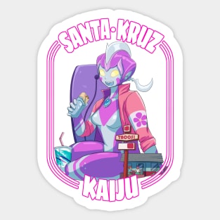 Sapphic Ultra Girl Kaiju Sticker